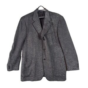 Durban Blazer Jacket Mens 44? Gray Tweed Long Sleeve Office Siren Office Italy‎